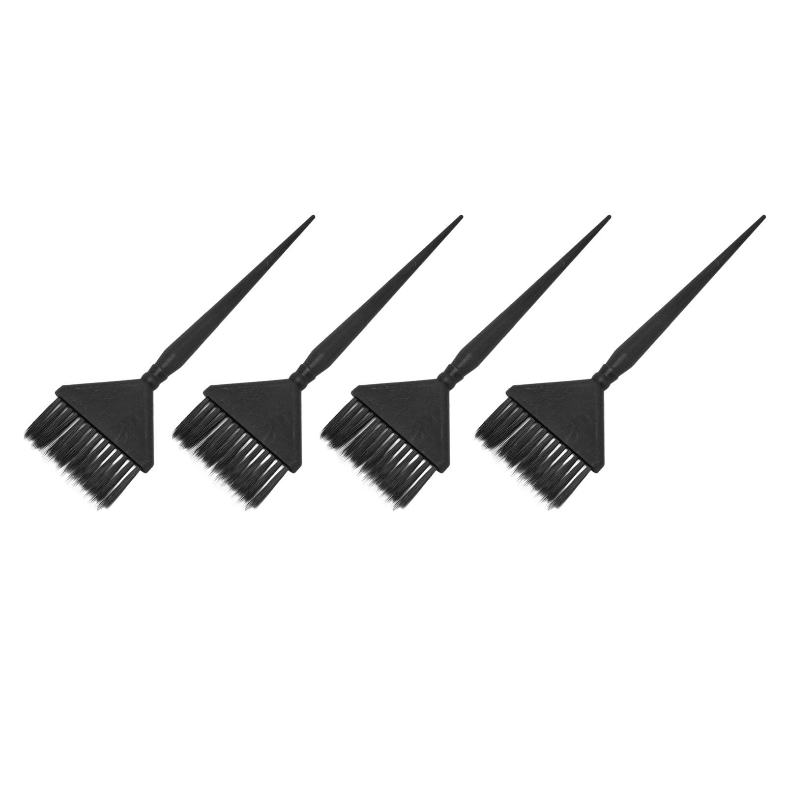 4PCS Wide Hair Dye Brus Portable Stiff Bristle Pointed Tail Even Coloring Hair Dye Tint Brush for black