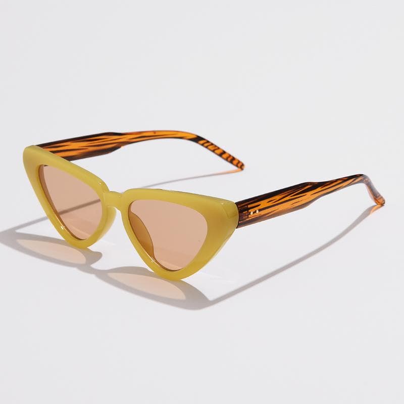 Small Cat Eye Sunglasses Designer Women Eyewear Candy Colors Gradient Shades Fashion Sun Glasses Female show as picture