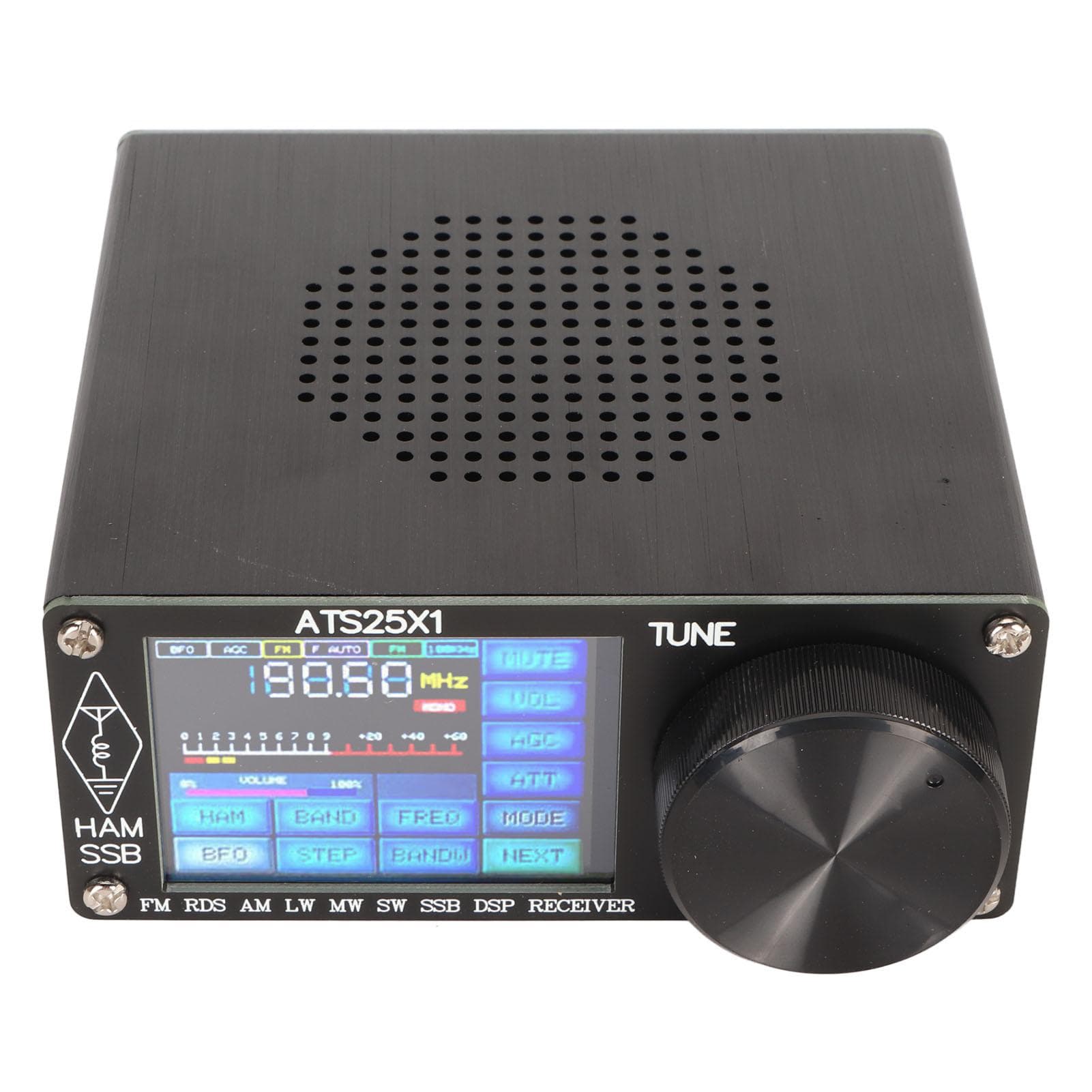 ATS25X1 Si4732 Radio Receiver Full Band FM LW MW SW SSB 2.4in Color Touchscreen 3000mAh Battery DSP