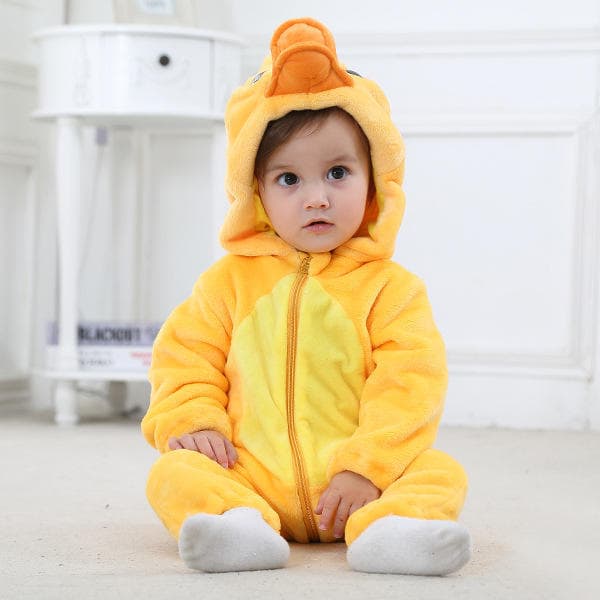 Baby Cartoon Romper Newborn Hooded Infant Clothing Boys Girls Pajamas Animal Onesie Jumpsuit Panda Costumes Flannel Baby Rompers 0-3m