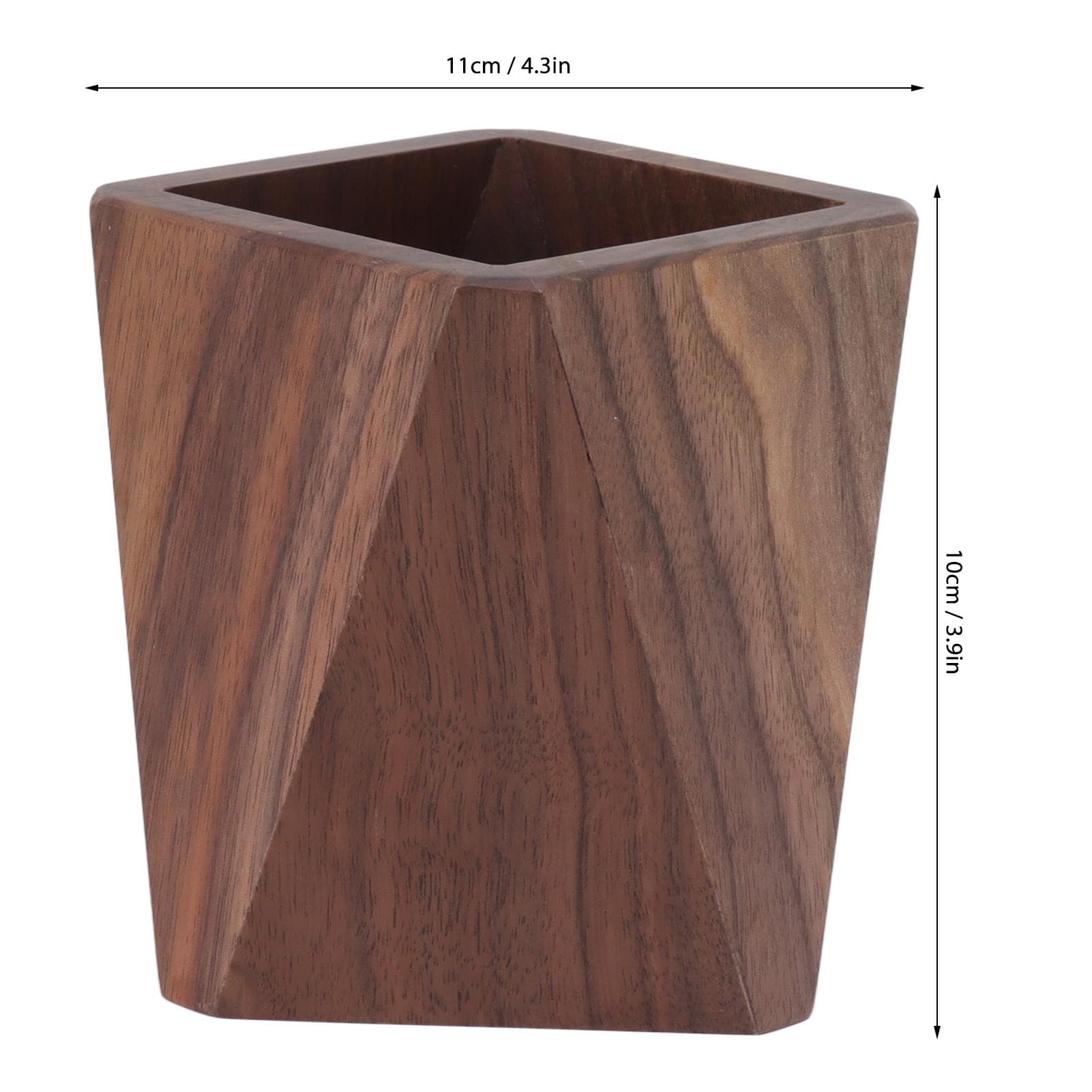 Cooking Utensil Container Smoothing Stable Large Capacity Simple Wooden Pen Holder for Kitchen