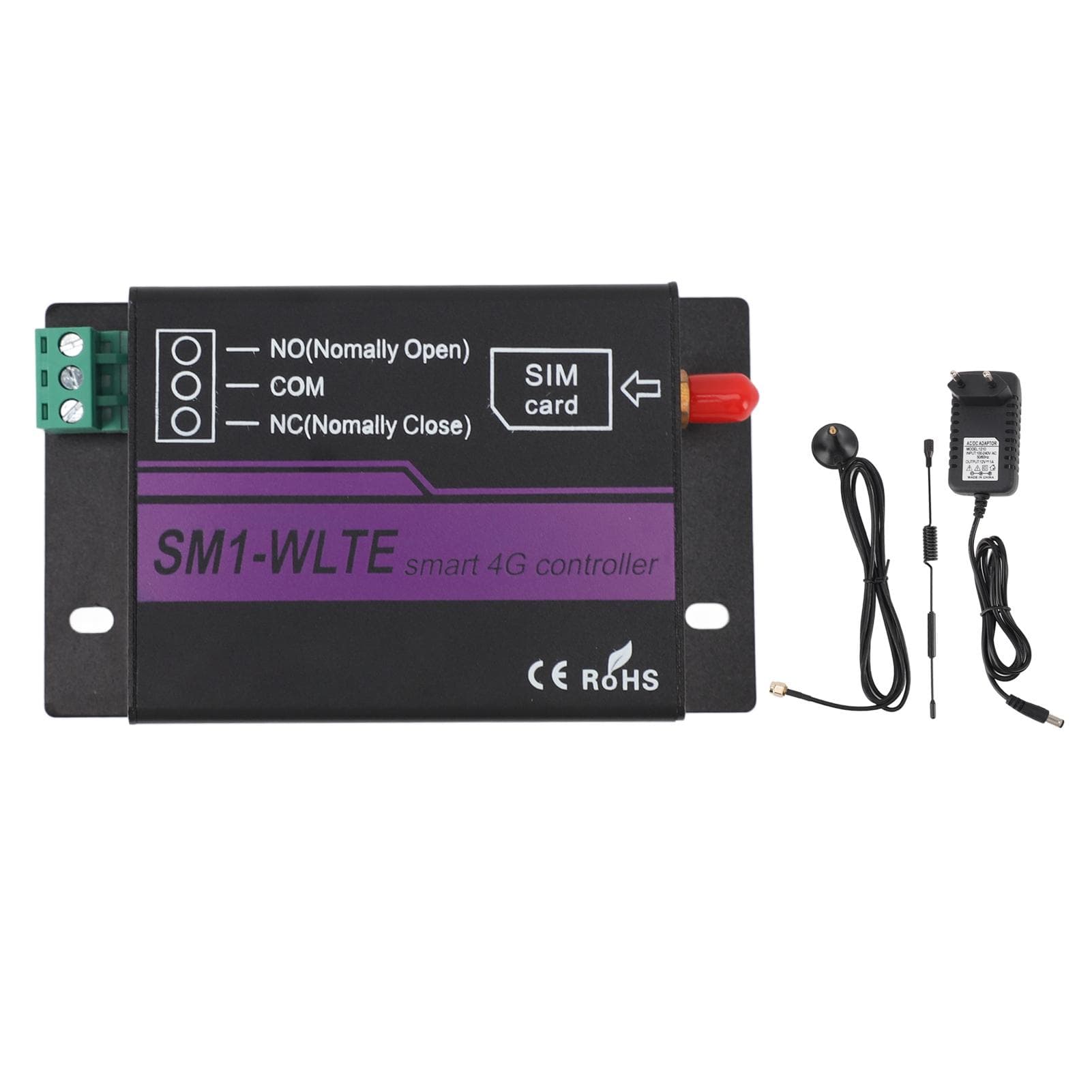 GSM Gate Opener 4G Mobile Phone Access Controller APP WEB Temperature Humidity Alarm SMS Power