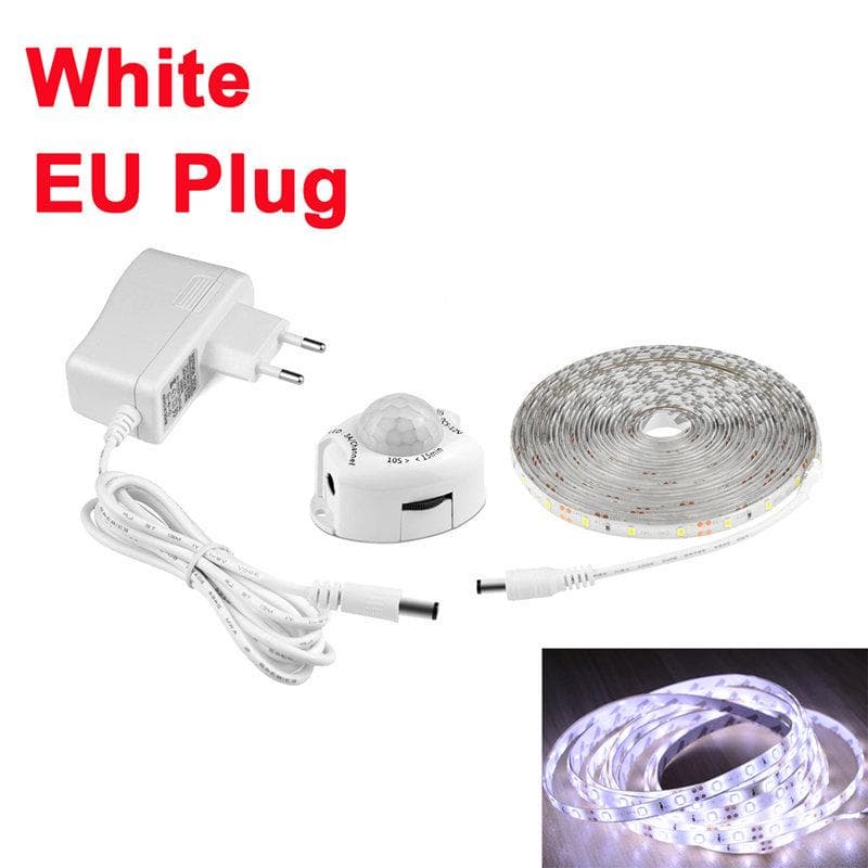 1M 2M 3M 4M 5M Motion Sensor LED Cabinet Light Night Sensor Strip 4m white