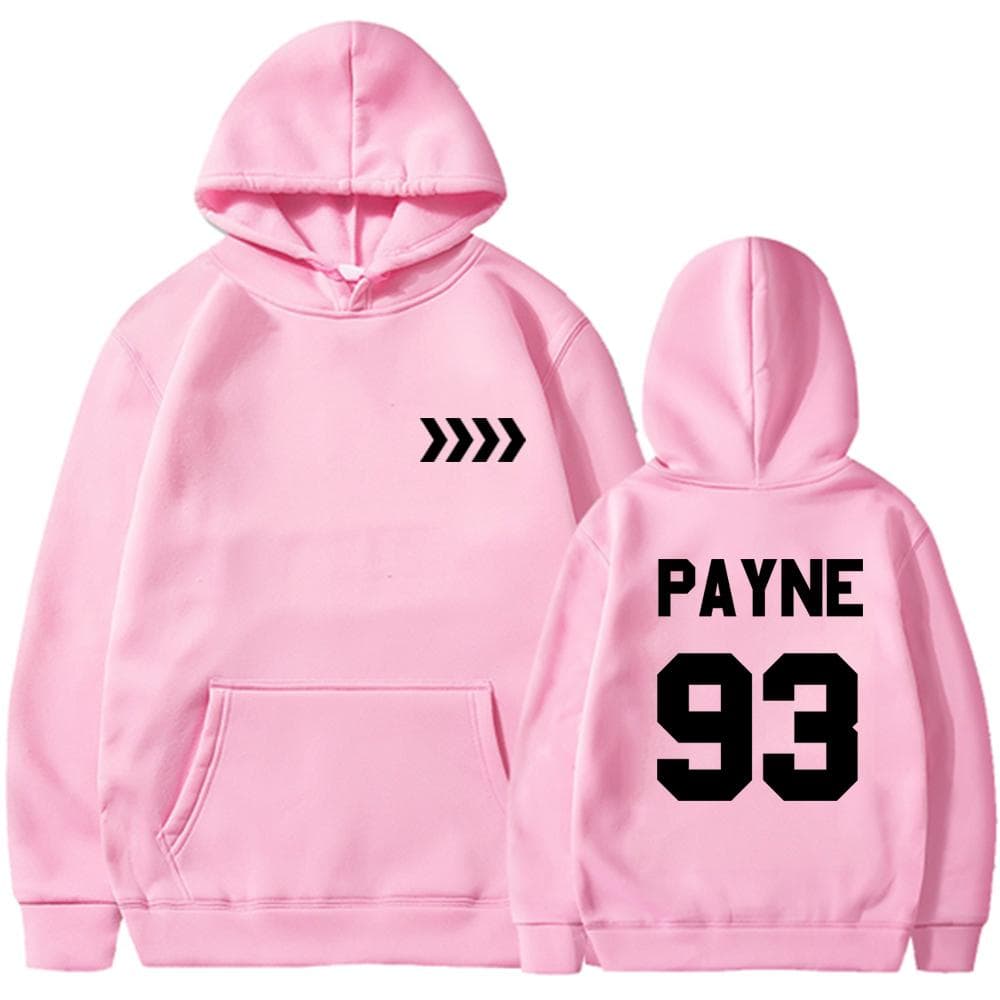 Liam Payne Tribute Hoodie Payne 93 Hoodies Unisex Graphic Hoodies in Memory of Liam Payne Hooded Sweatshirt Fans Gift Pullover XL pink