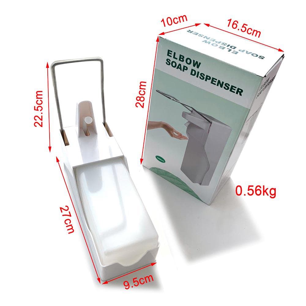Wall-Mounted Soap Dispenser, 1000ml Manual Soap Dispenser Elbow Pressure Shower Gel Liquid 1000ml