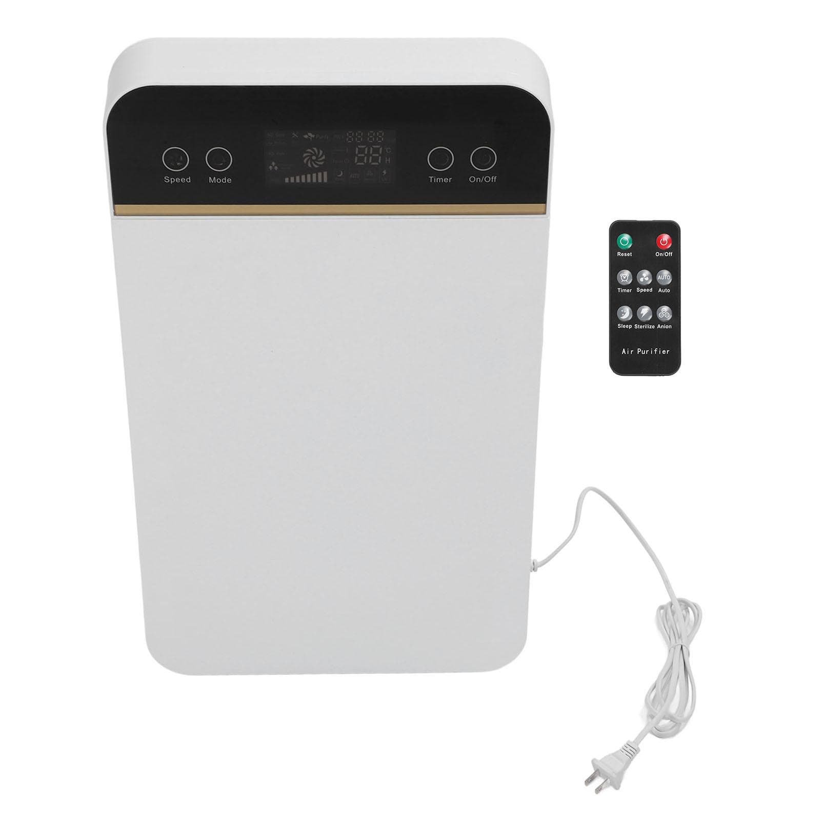 Negative Ion Air Purifier Quiet Anion Air Cleaner with Touch Screen Sleeping Mode for Hair Dust
