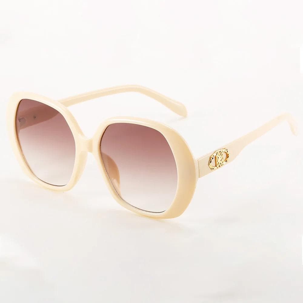 Retro Oval Sunglasses for Women Men Luxury Fashion Brand UV400 Protection Stylish Unisex Shades Punk Colored Glasses