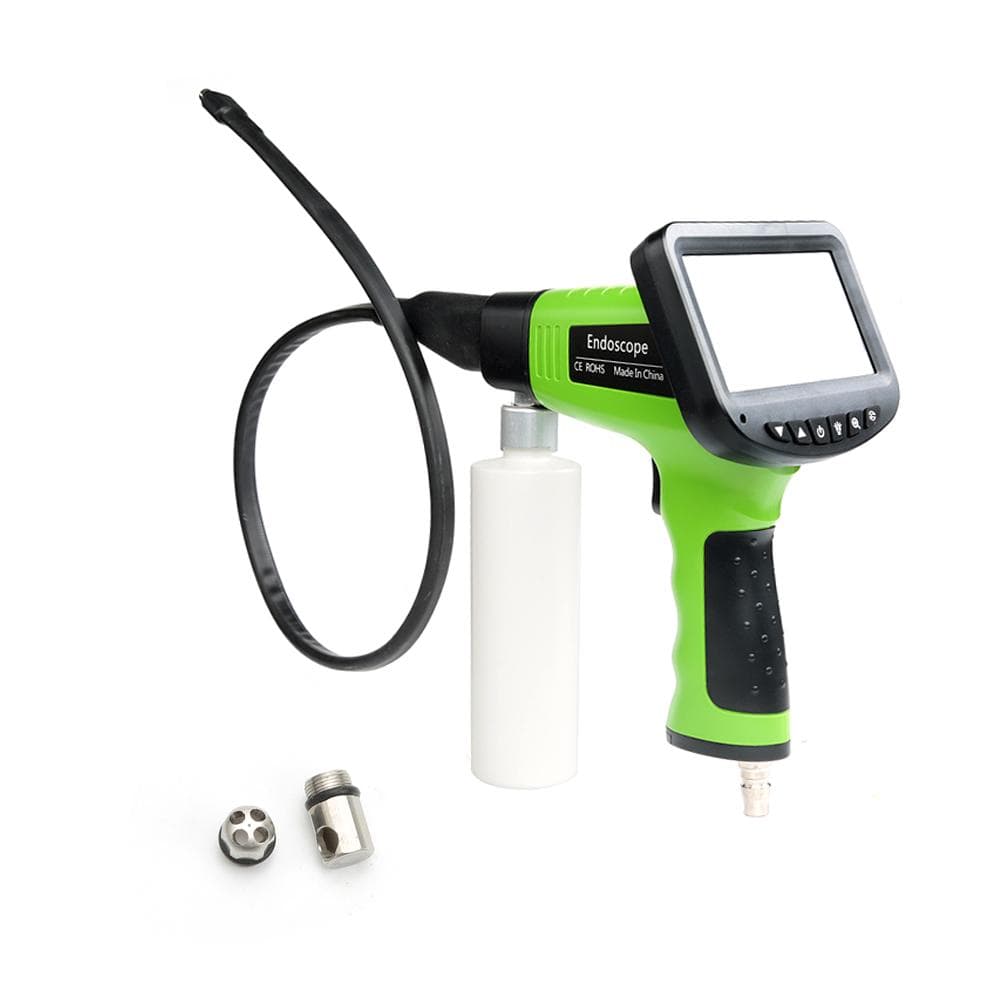 Car Air Conditioner Cleaning Gun, Pipeline Inspection Camera LCD Display Car Air Conditioner Visual green