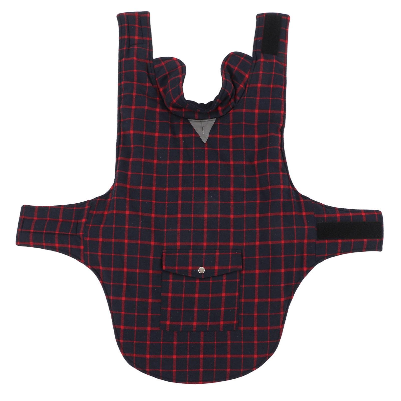 Dog Cold Weather Coat Cozy Waterproof Windproof Plaid Dog Vest Winter Jacket for Small Medium Large L(for 6.5-9kg)