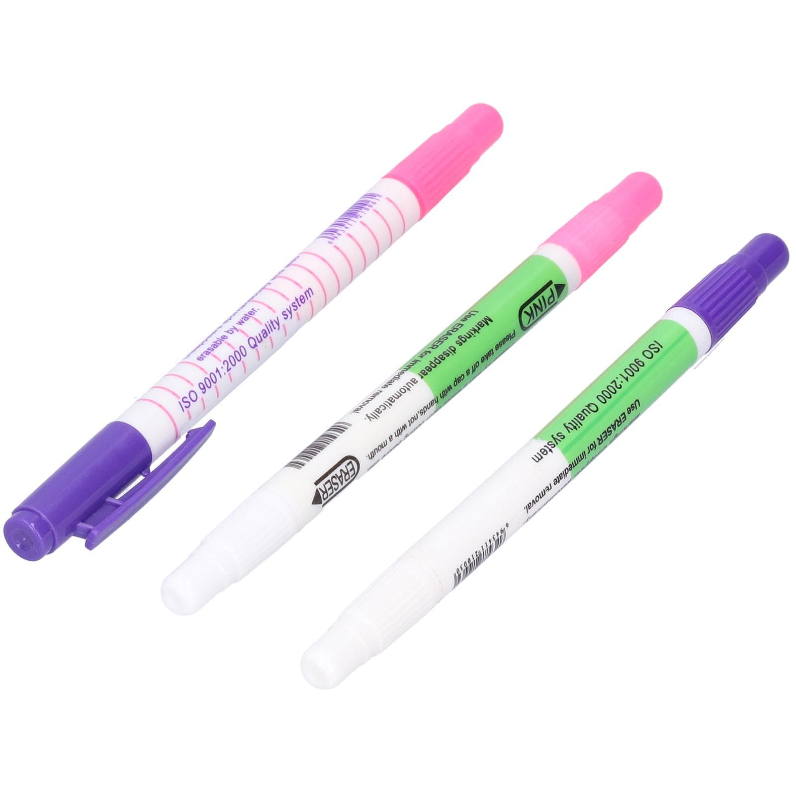 3Pcs Clothing Marking Pen DoubleHeaded Colorful WaterSoluble CrossStitch Marker