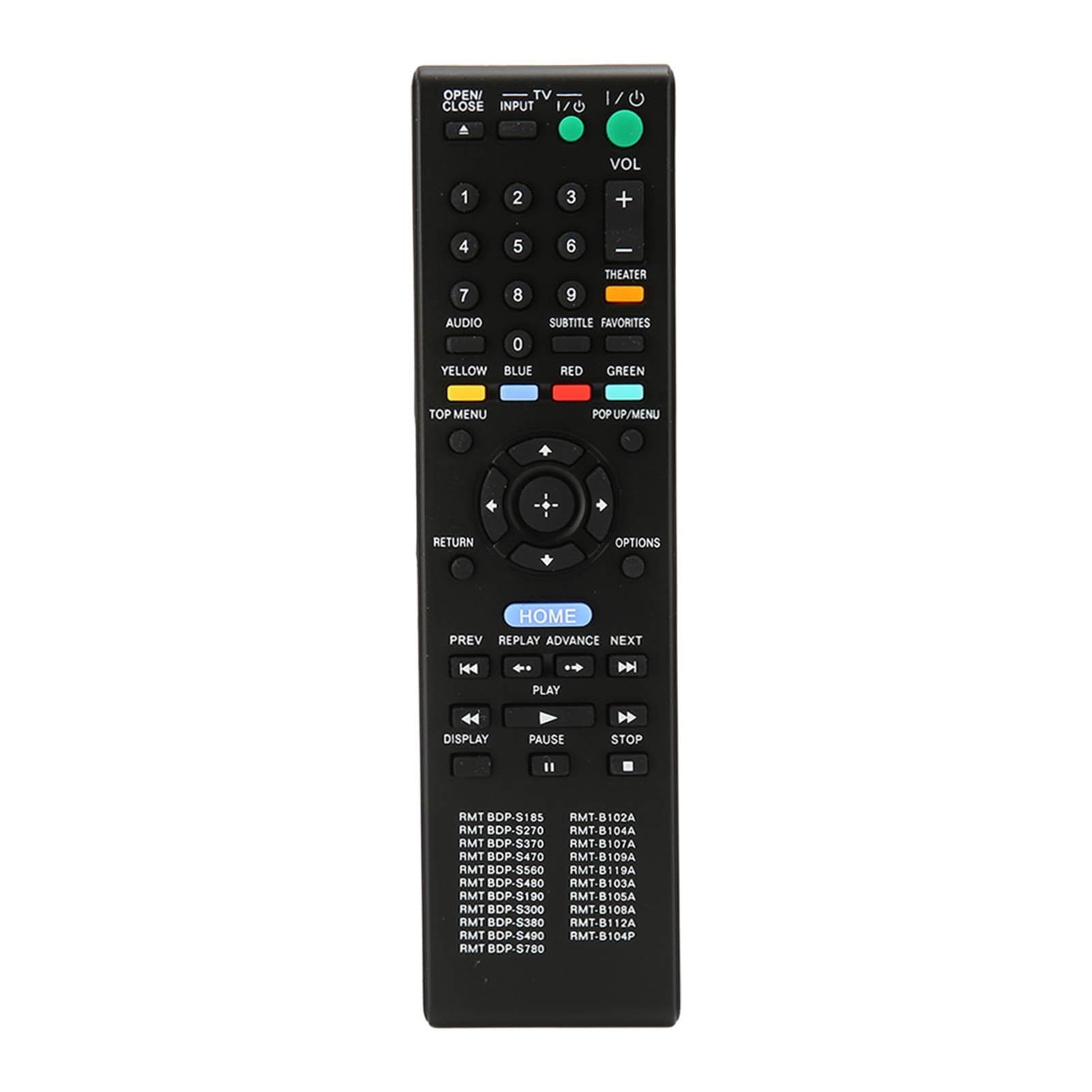 Player Remote Control Easily Accessible ABS Multi Function DVD Remote Control for RMT BDP S185 RMT