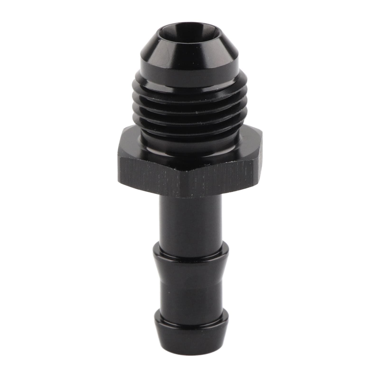 Hose Barb Adapter ?6 AN Male Flare to 516in Fitting for RubberPlasticNylon Fuel Lines