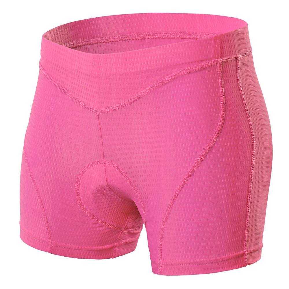 Women Bike Underwear 3D Padded MTB Bicycle Cycling Biking Underwear Shorts L pink