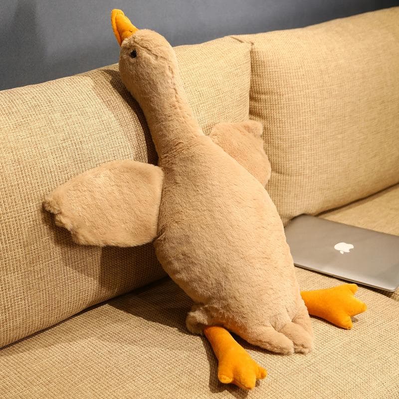 1 Set Soft Plush Duck Doll, White/Gray/Brown, Suitable For Cats And Dogs To Play Helps Dogs Play And Expend Energy Suitable For Medium And Small Pets 50cm brown