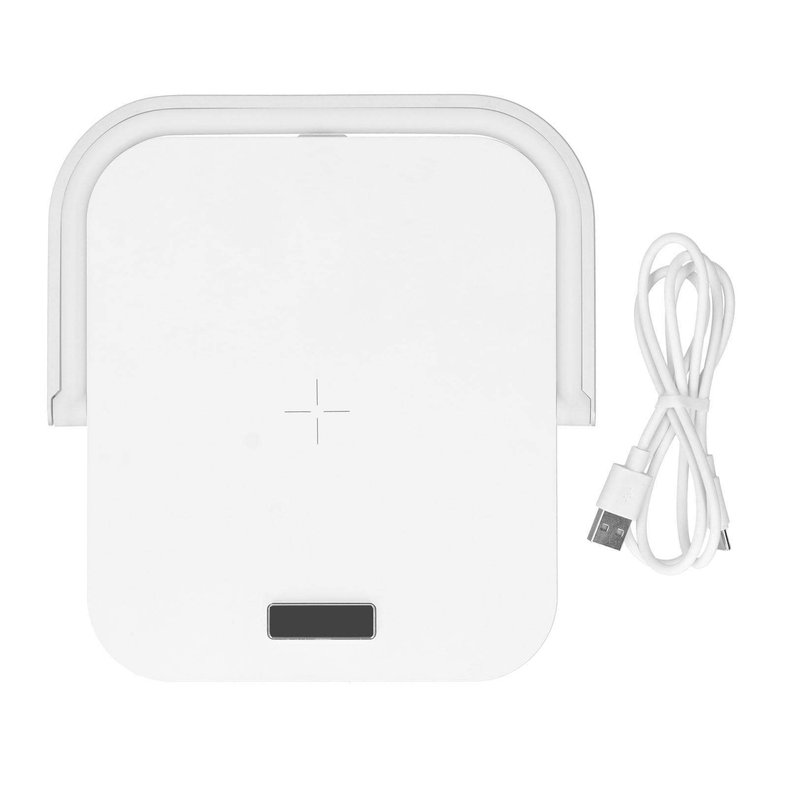5V Desktop Night Light Multifunction Wireless Quick Charger Phone Stand Holder White