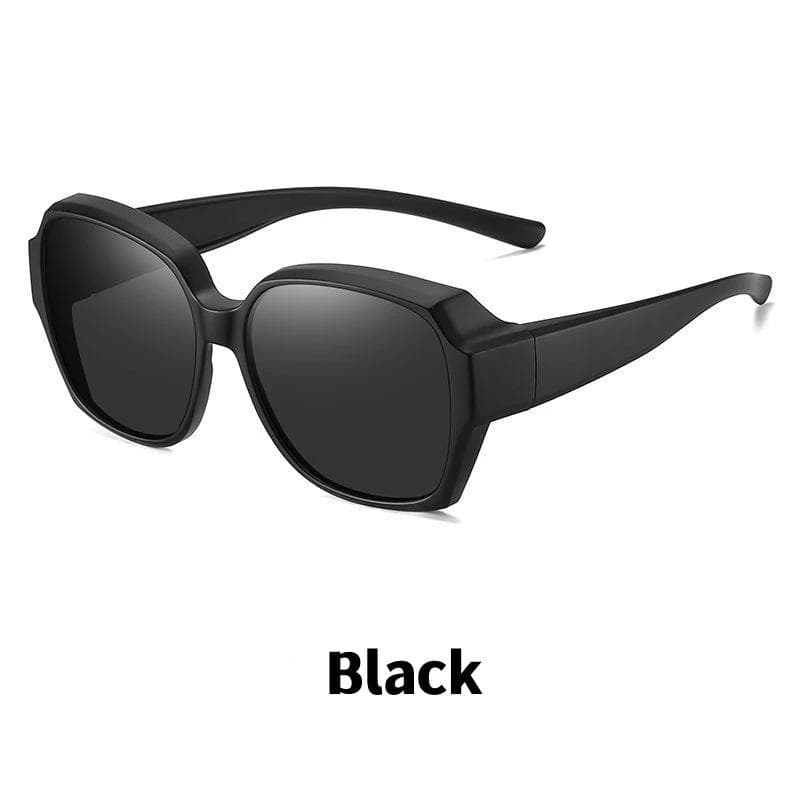 Round Sunglasses Cover Over Prescription Glasses Vintage Fashion Unisex Driving Fishing Eyewear Portable UV Protection uv protection lens