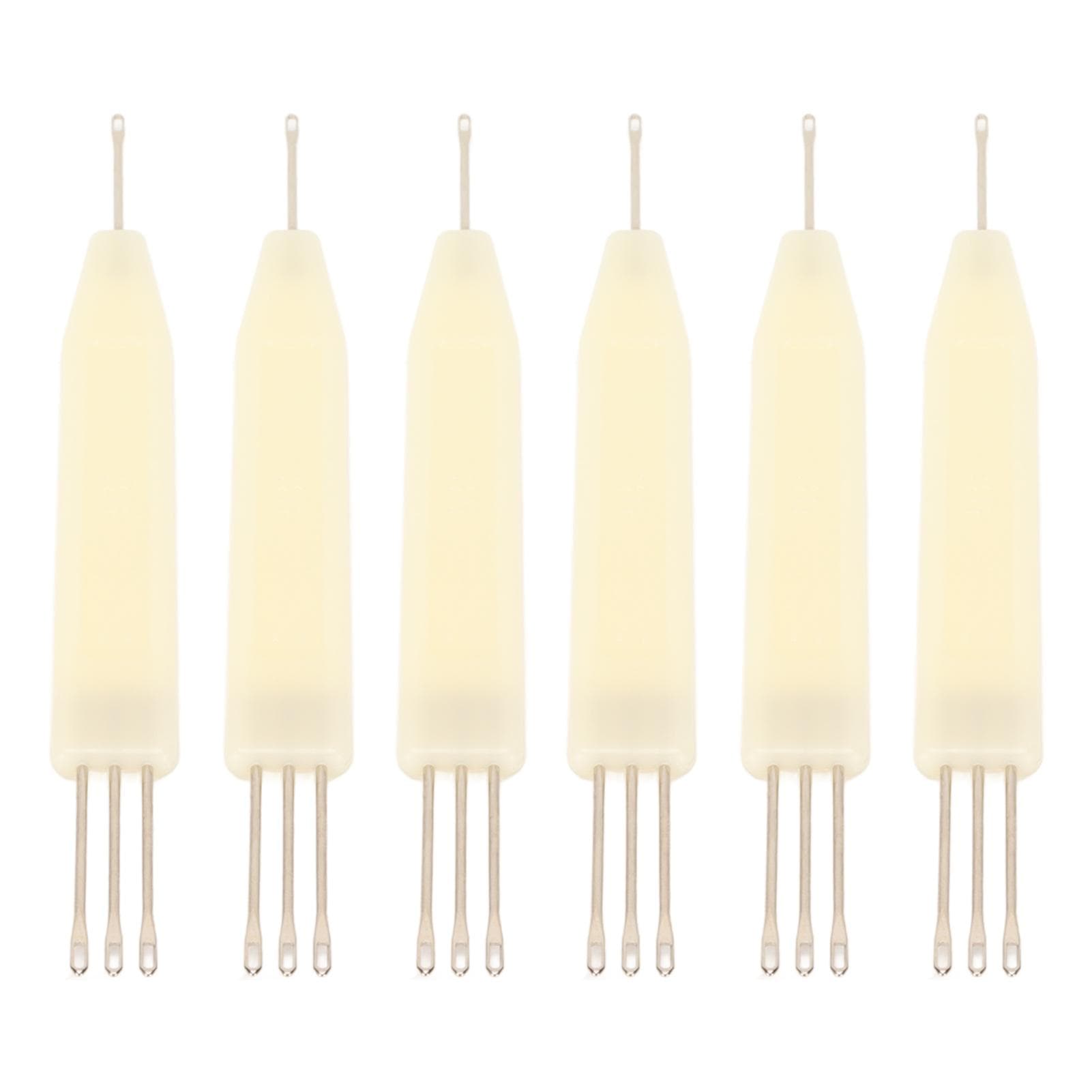 6 Pcs Transfer Needle 3.6mm Pitch 1X3 Fine Workmanship Knitting Machine Transfer Needle Knitting