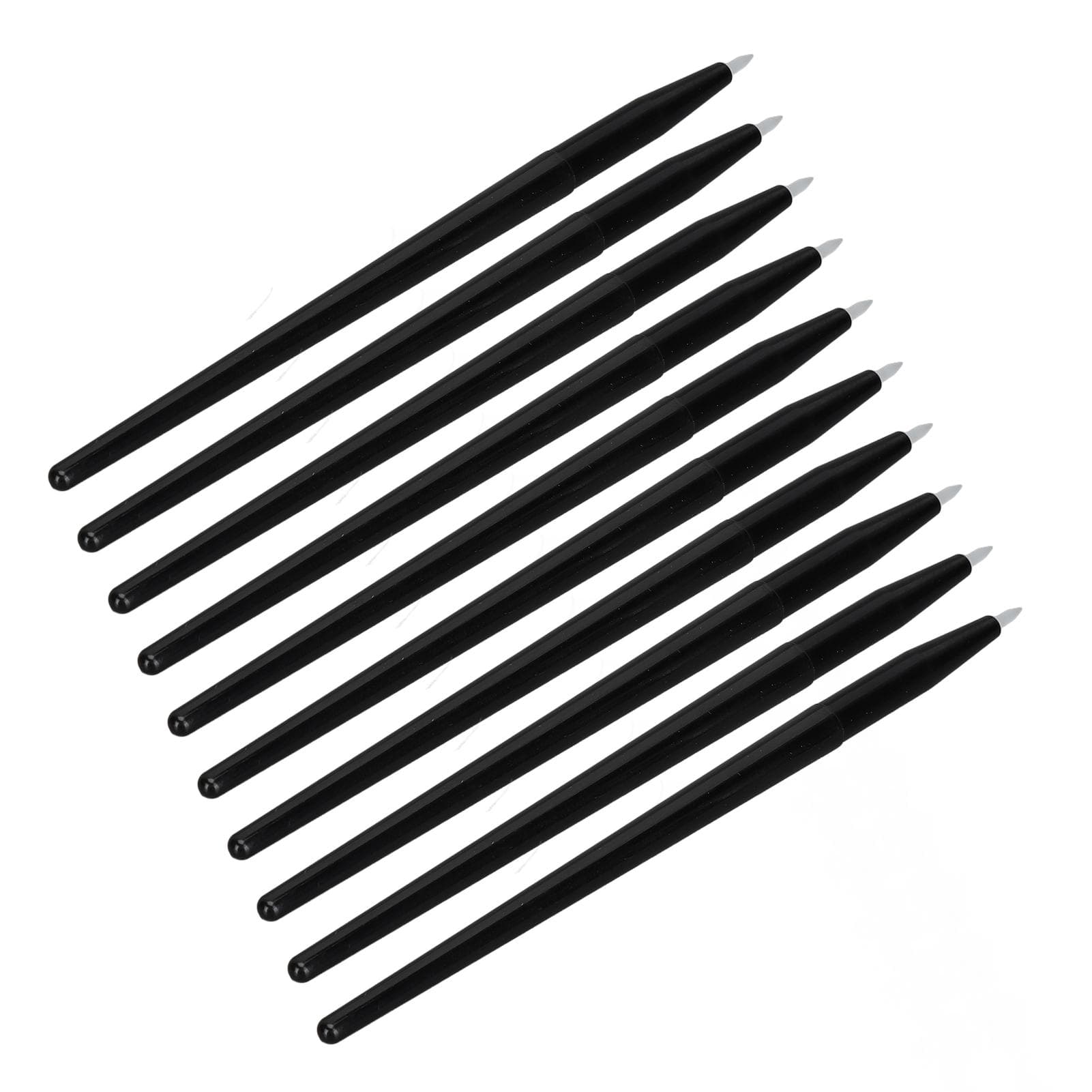 10pcs Eyeliner Brush Soft Easy to Clean Silicone Eyeliner Brush Portable Eyeshadow Eyebrow Brush