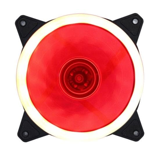 Fashion Computer Accessory Case Fan Flow RGB Lights PC Mute Air 12cm Big Cooling Fan for Home red