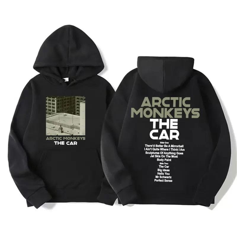 Retro Rock Arctic Monkeys Music Album Graphic Hoodies Men Vintage Oversized Hip Hop Hoodie Punk Sweatshirt Tour Double Sided M