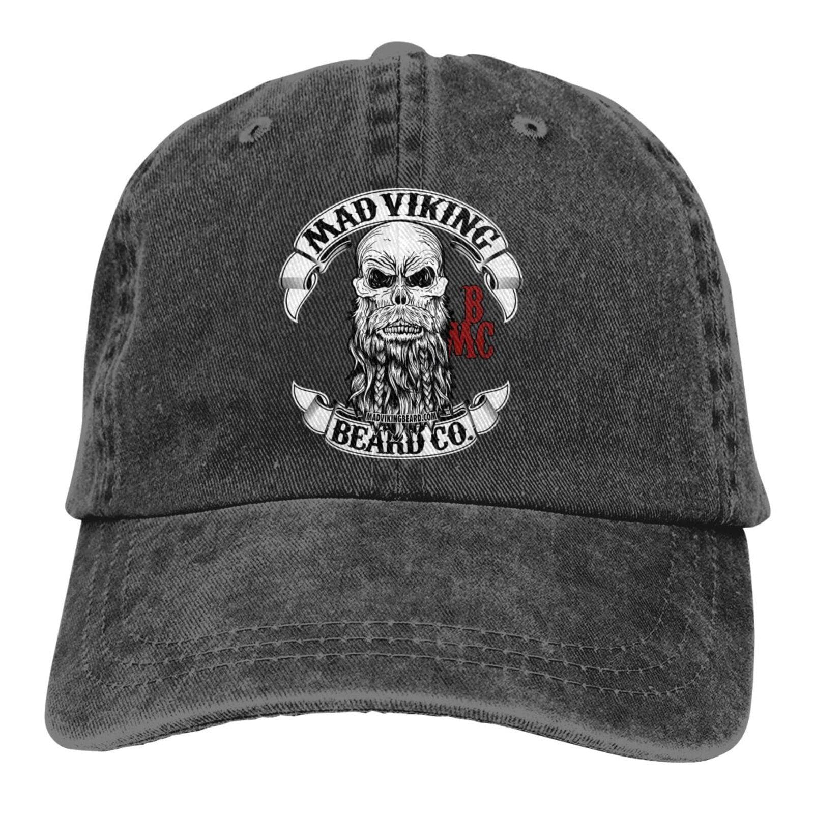 Vikings Mjolnir and Rune Wheel Norse Mythology Symbol Baseball Dad Cap Hip Hop Cap Adjustable Classic Sports for Unisex Women Hat One Size