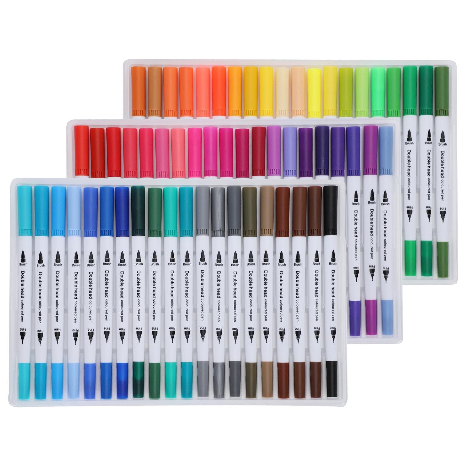Painting Watercolor Markers Assorted Colors Soft FineLiner Tip Dual Brush Art Supplies(STBG-60