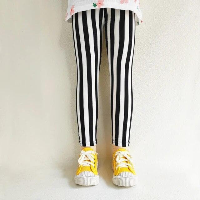 Print Kids Baby Girl Leggings Spring Summer Children Stretch Slim Pants for 2-11 Years 110