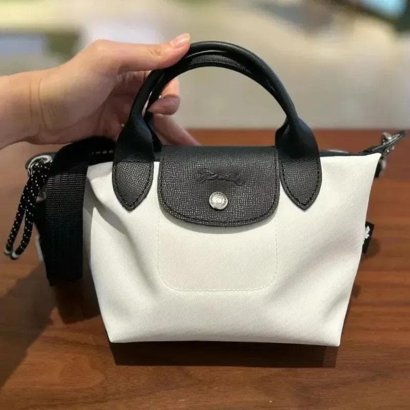 Classic Commuter ShoppingTote Bag High Quality Folding Designer Handbag Women Fashion Casual Shoulder Bag Clothing Accessory S white