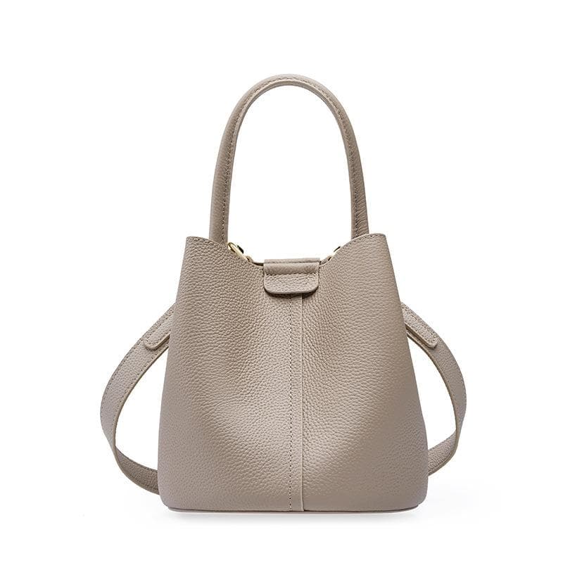 Top Layer Leather Bag Bag Women's Bag Crossbody Bag Summer Premium Leather Handbag Bucket