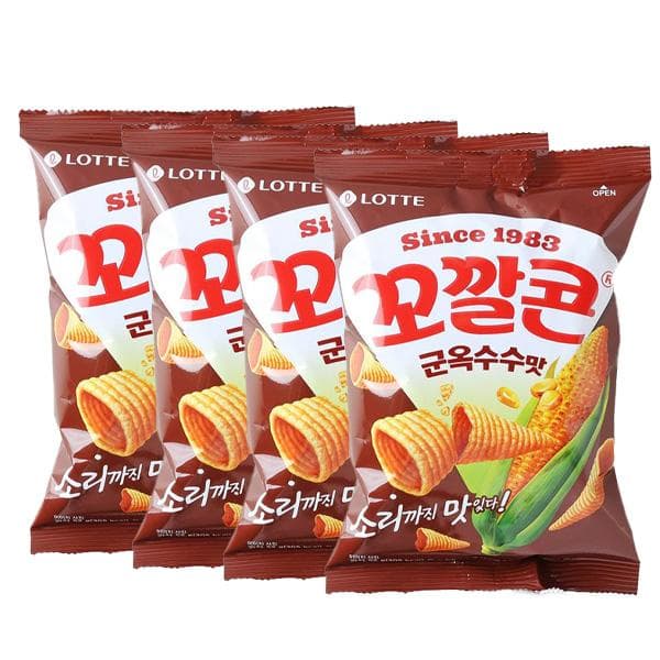 Lotte - Kokkal Corn Roasted Corn Flavor 52G 4PCS