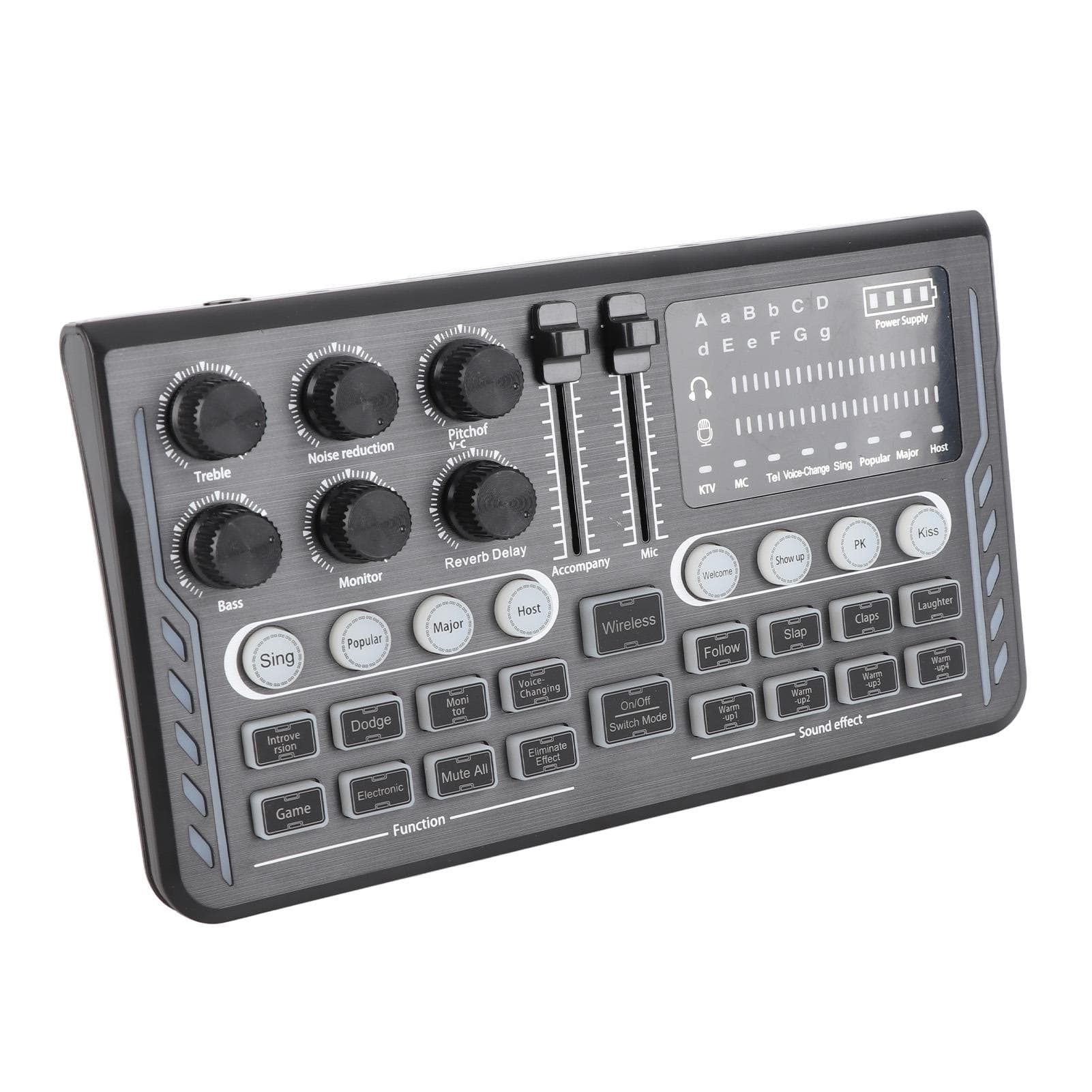 Professional o Mixer Live Sound Card Effects Voice Changer DJ Studio Streaming Podcasting