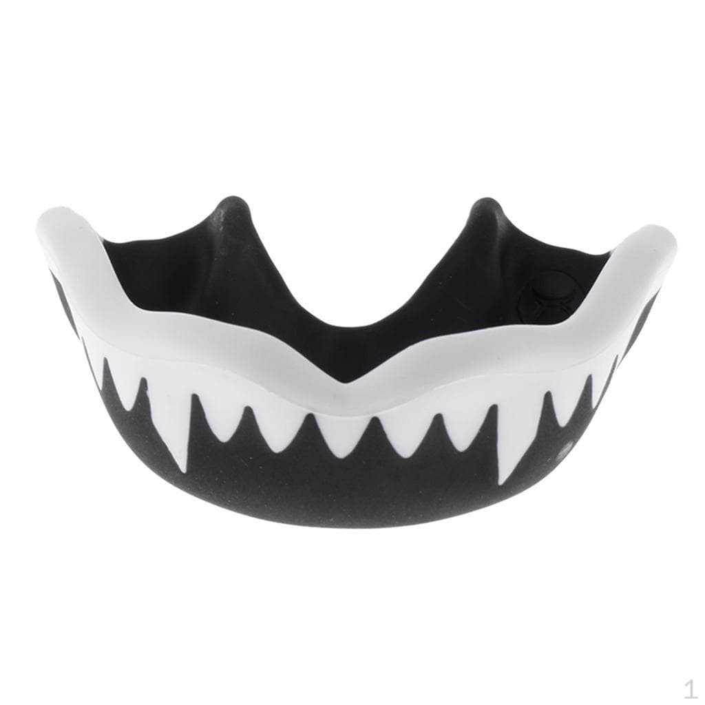 Boxing Mouthguard Adult EVA Mouth Guard MMA With Case 47mm black