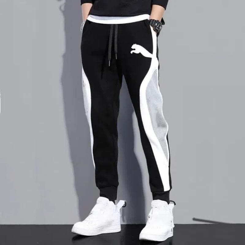 Man Pants Autumn And Winter Men's Clothing Casual Trousers Sport Jogging Tracksuits Sweatpants Streetwear Pants 2XL black