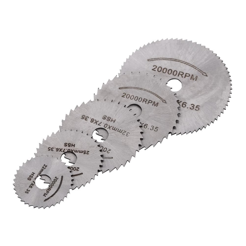 Mini HSS Rotary Tool Saw Blades For Metal Cutter Power Set Wood Cutting with 2 Rods