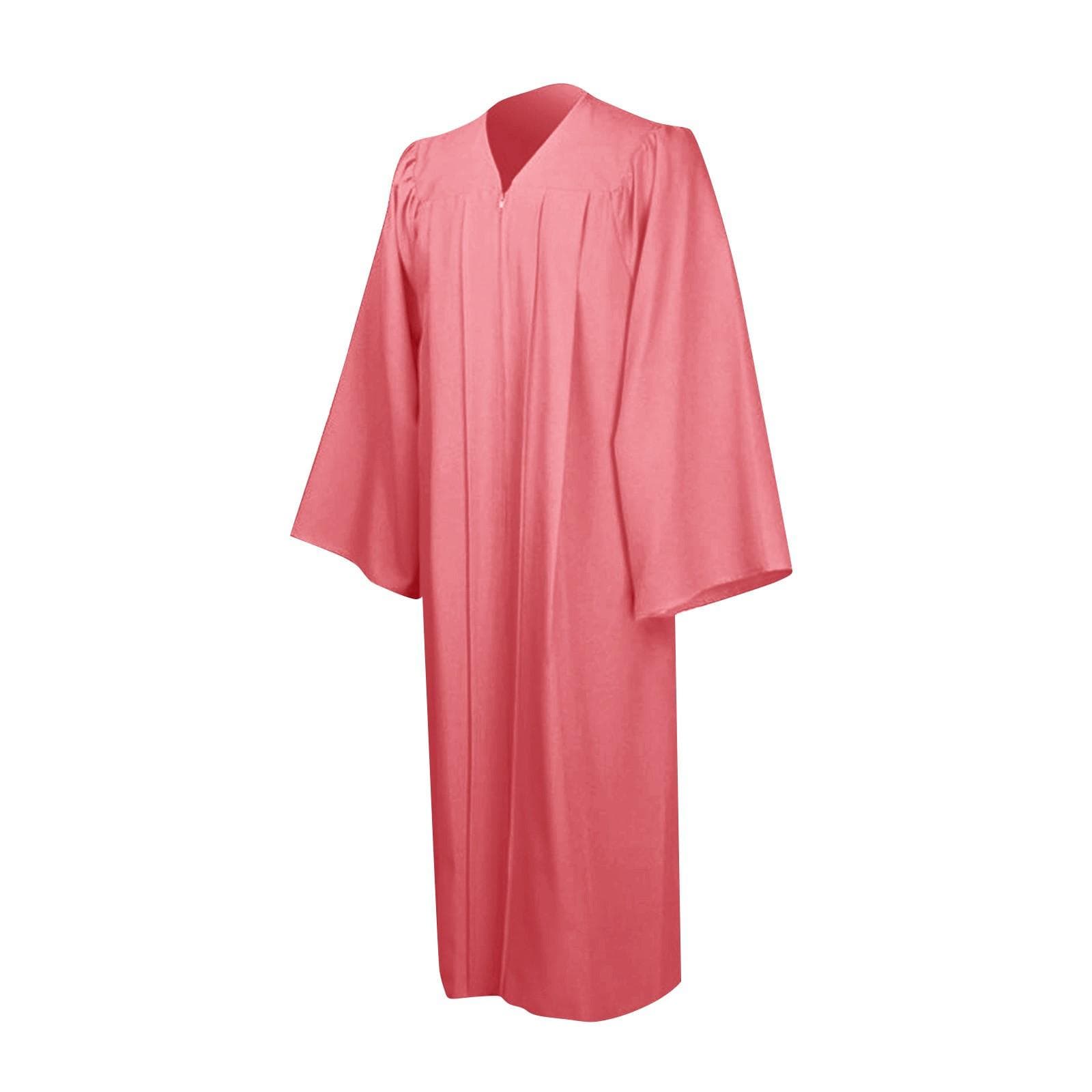 Unisex Choir Robes For Church Baptism Officiant Confirmation Costume,Graduation Gown Pastor &judges Robe XS pink