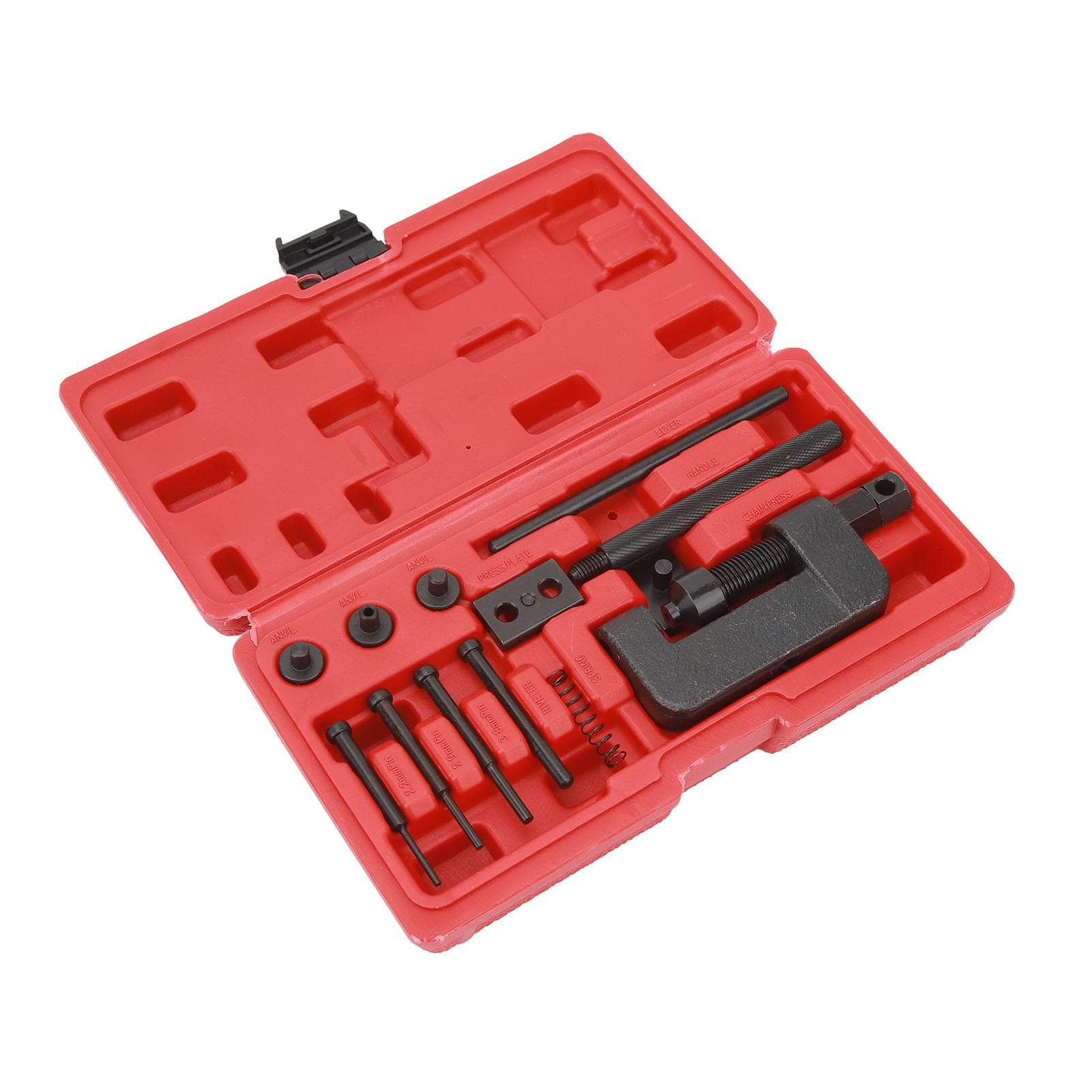 Chain Cutter Breaker Riveting Riveter Tool Kit Portable Chain Cutter Rivet Tool Set for Motorbike