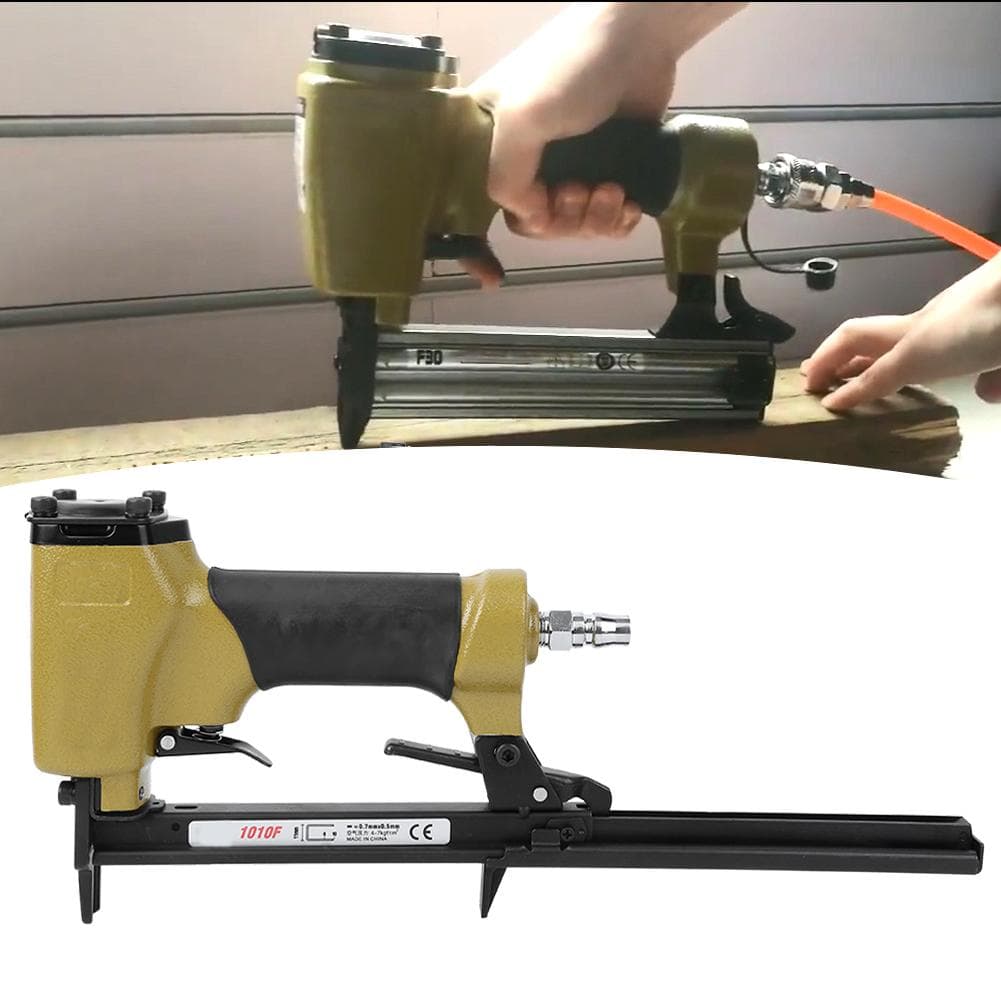Pneumatic Gun 1010F Mini Air Stapler Nailer 4?7kgfsquare meters for Woodworking Interior Trim