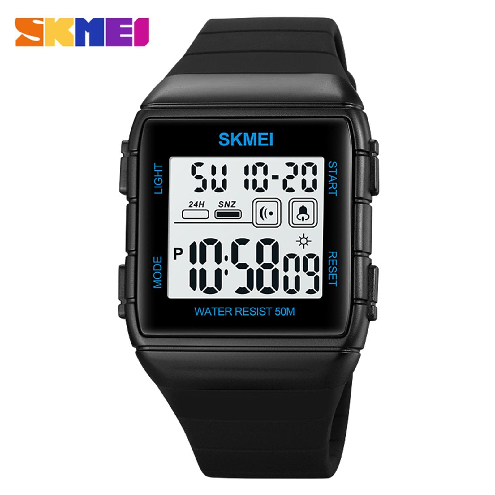 SKMEI 1960 sports watches Countdown double time watch alarm clock Chronograph table Digital watches blue