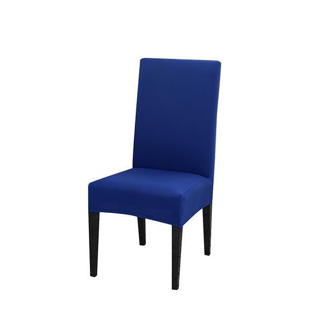 24 Color Chair Cover Spandex Stretch Elastic Slipcovers Solid Color Chair Covers For Dining Room Kitchen Wedding Banquet Hotel universal sizes royal blue