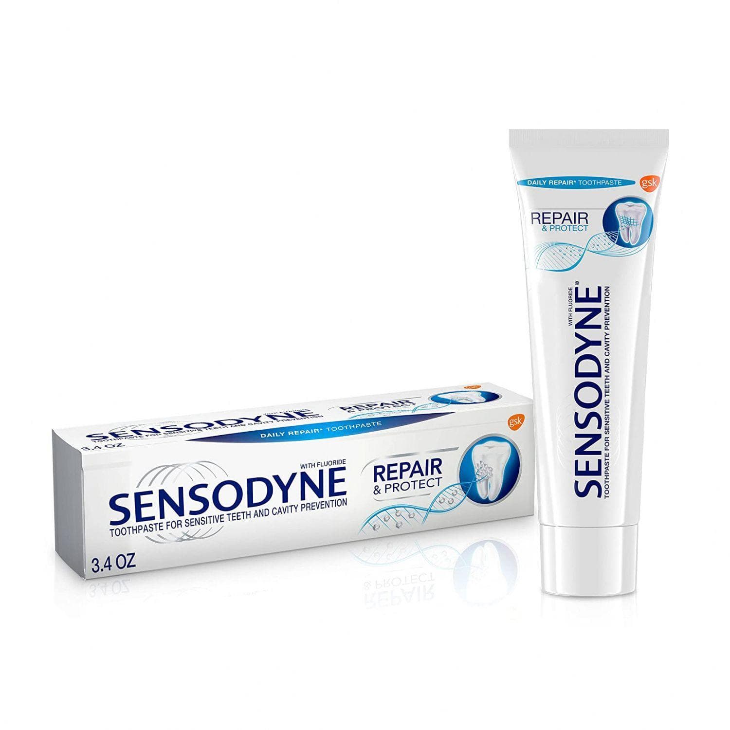 Toothpaste Sensodin: recovery and protection (70 g), Sensodyne Repair & Protect Toothpaste, Glaxo Smith Kline 6.5625