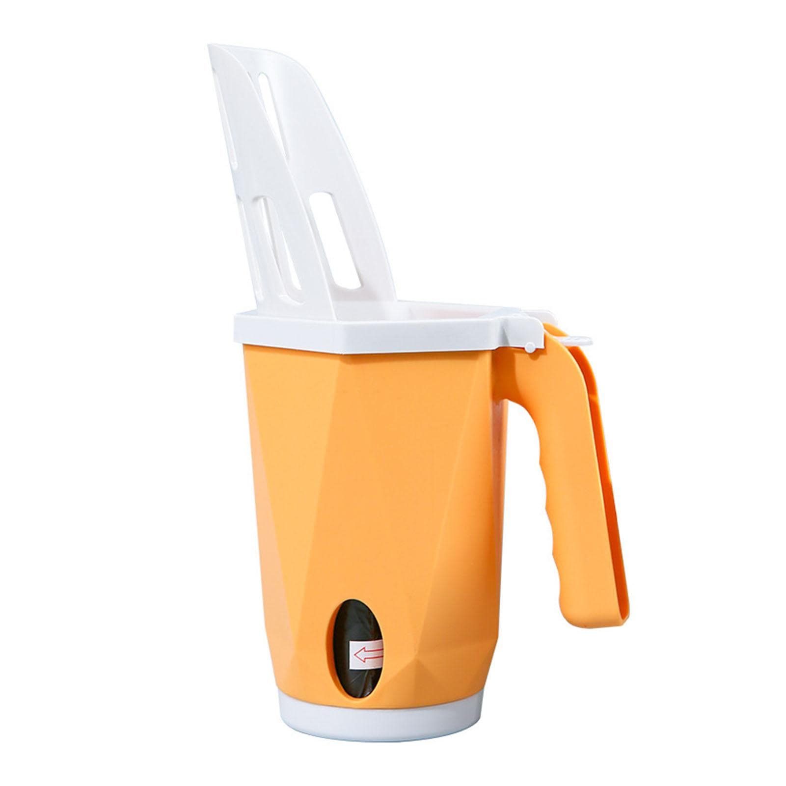 Cat Litter Scoop Multipurpose Large Capacity One Piece Design Efficient Cleaning Kitten Litter yellow