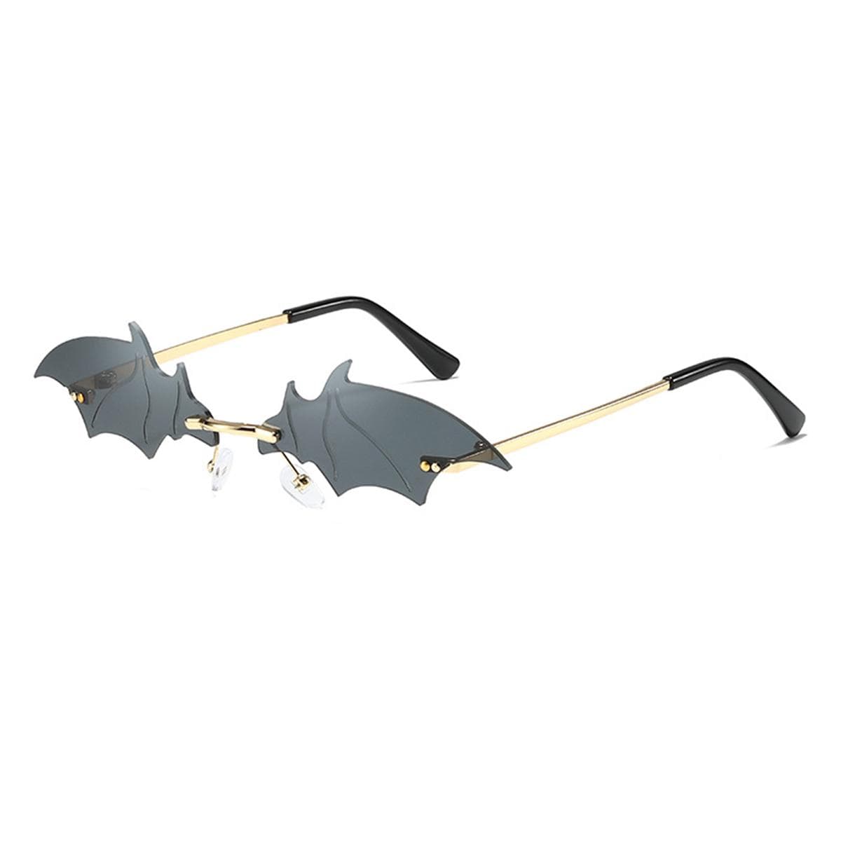 Trendy Personality Bat Sunglasses for Men and Women Colorful UV Protection Street Fashion Eyewear
