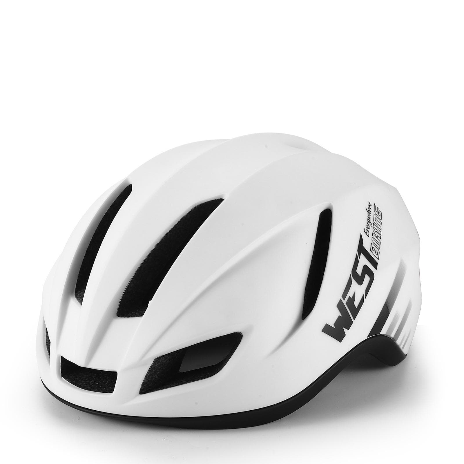Breathable Cycling Helmet with Tail Light Bicycle Helmet Ultralight Integrated Bike Helmet Safety white