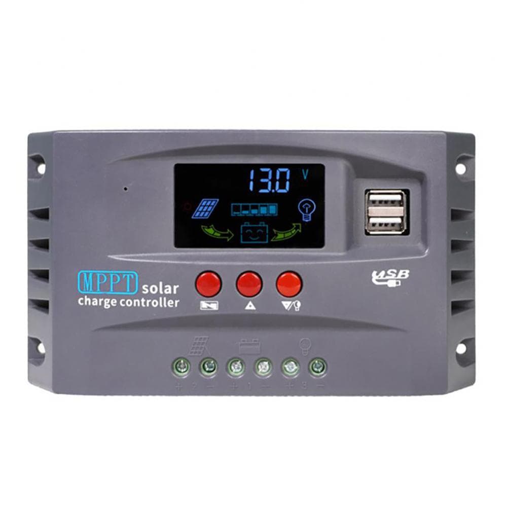 Solar Controller 12Volt24Volt Automatic Identification Solar ReCharger LCD Display Solar Regulator 30A