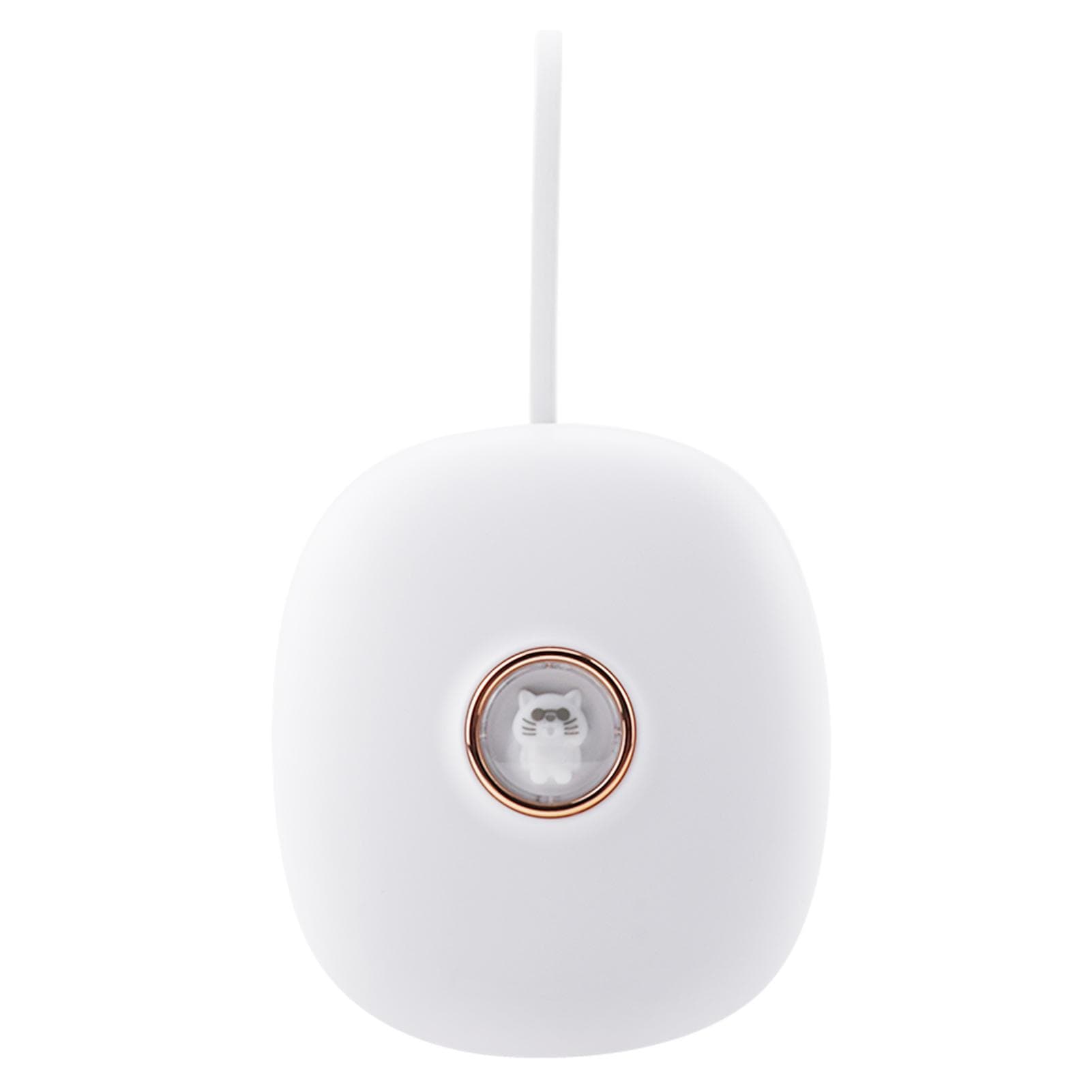 TS-BC680 Silent Vibration Alarm Clock with LED Display 2 Alarms Snooze Portable Clock with Doll 0 white