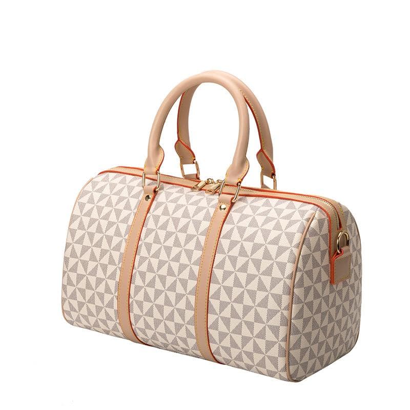 Travel Bag, Women's Short-distance Hand-carry, Large-capacity Business Trip Luggage Bag, Single-shoulder Cross-shoulder Printed Boston Pillow Bag