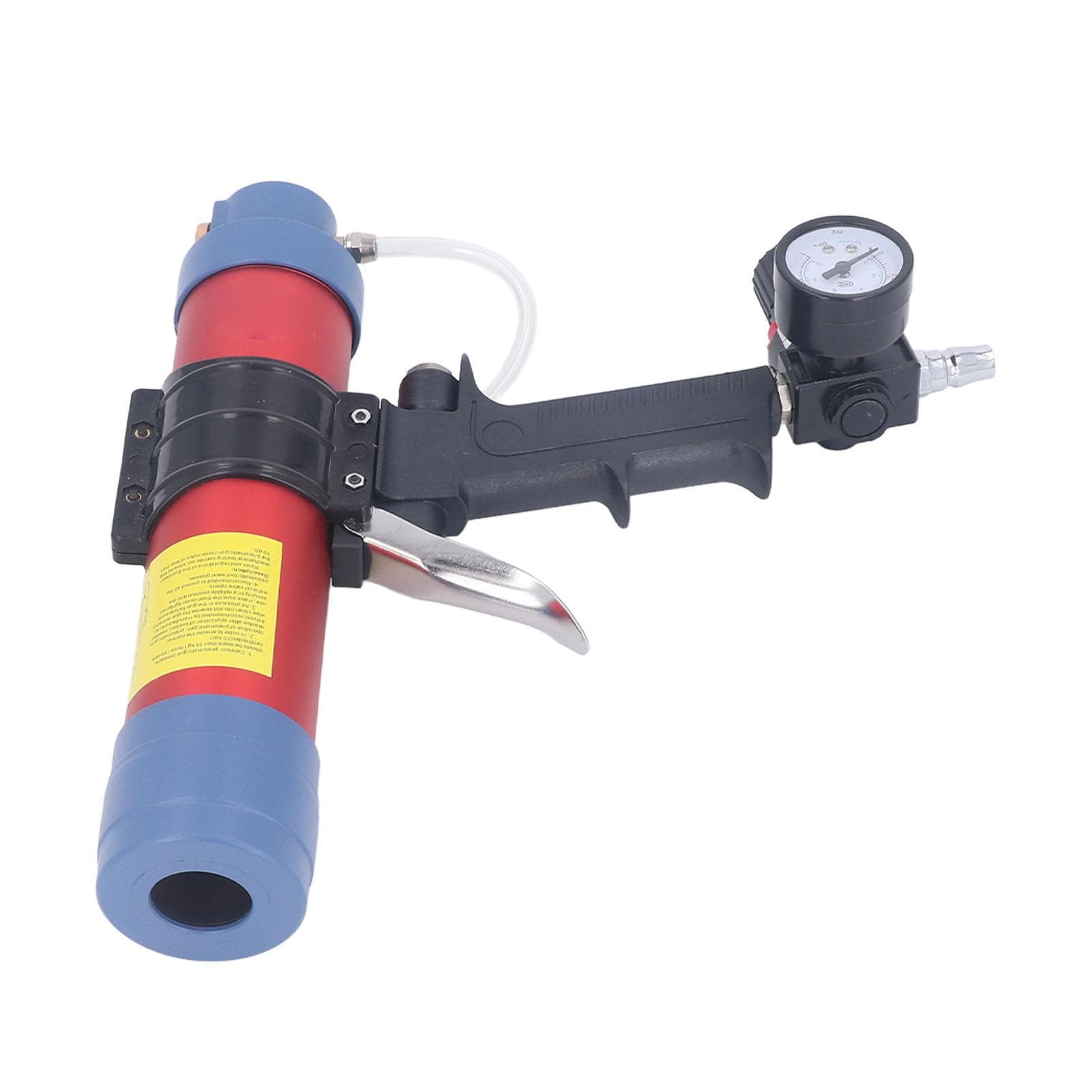 Air Caulk Gun 310ml Capacity Pneumatic Caulking Gun Glass Glue Gun with Pressure Gauge