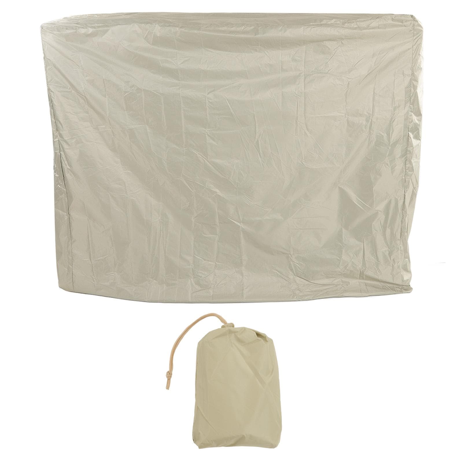 Ping Pong Table Dust Cover 190 Silver Coating Waterproof Table Tennis Cover for Outdoor Courtyard 155x75x150cm / 61.0x29.5x59.1in beige