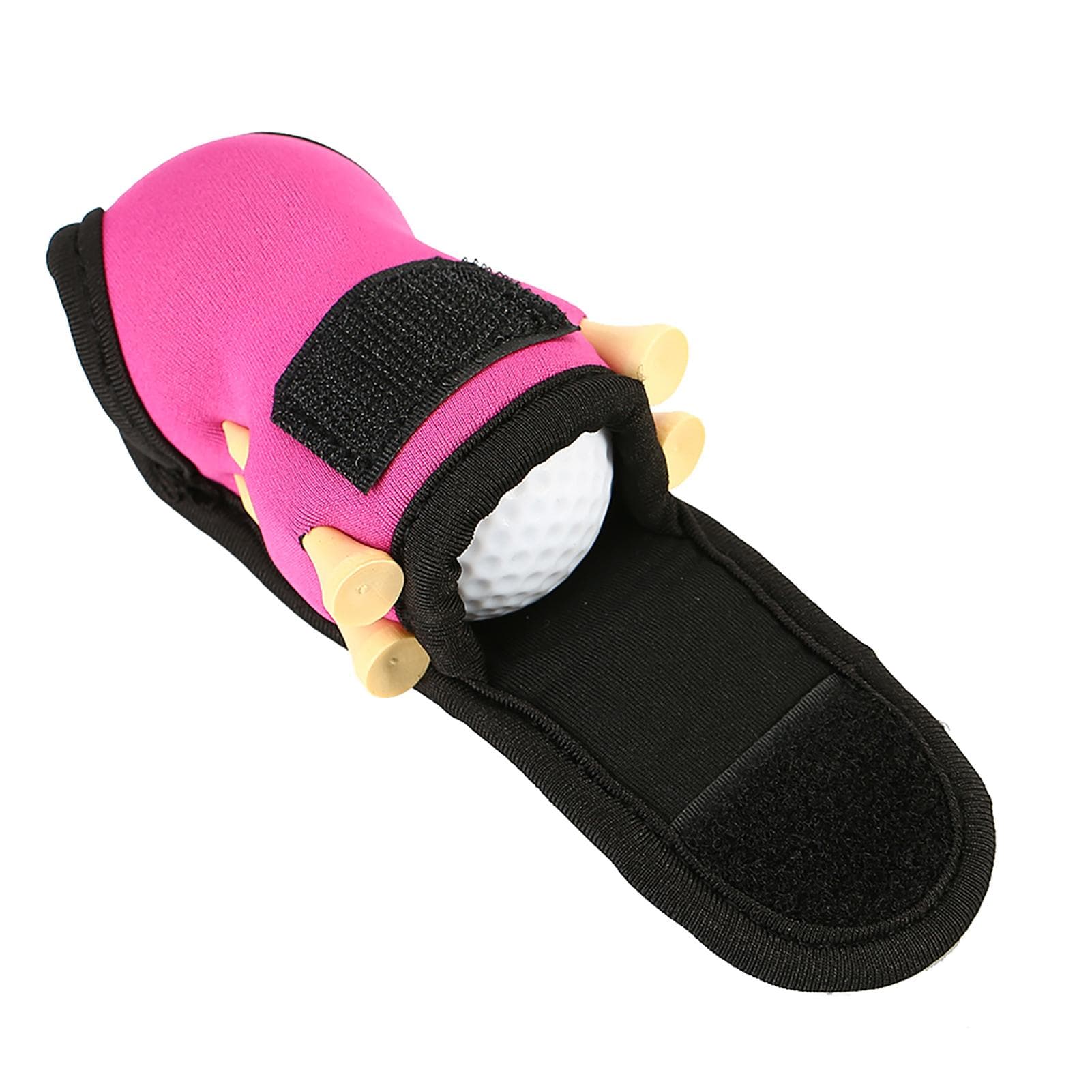 Golf Ball Bag Holder Clip Golfers Organizer Sports Golfing Accessories (pink)