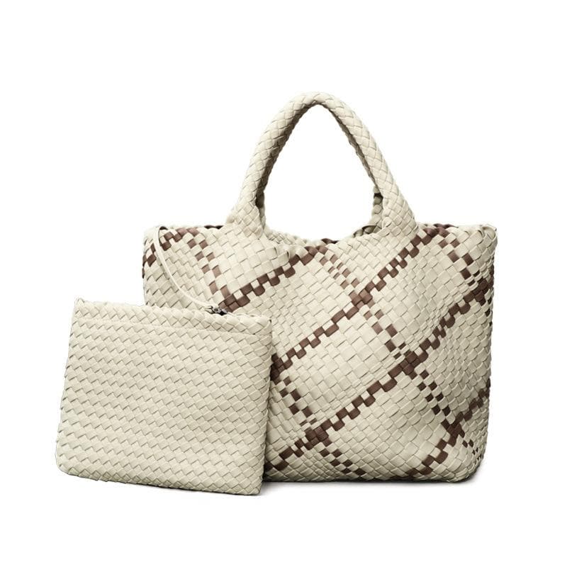 Hand-woven Women's Bag: Fashionable, Trendy, Versatile, Fresh Underarm Bag, Large-capacity Mother and Child Tote Bag